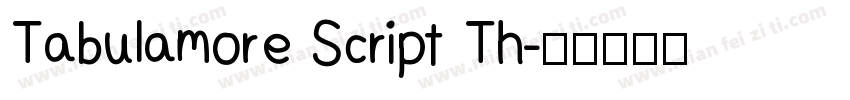 Tabulamore Script Th字体转换